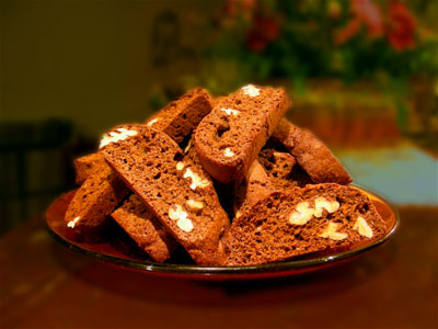 Pecan Gingerbread Biscotti